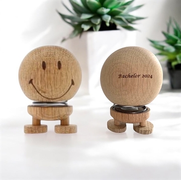 Hoptimist smiley small med navn